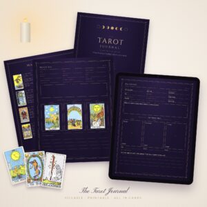 The Tarot Journal: Fillable & Printable Tarot Reading Journal with All 78 Cards